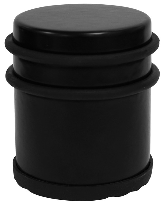 Dørstopper frittstående Ø62 x 75 mm matt svart